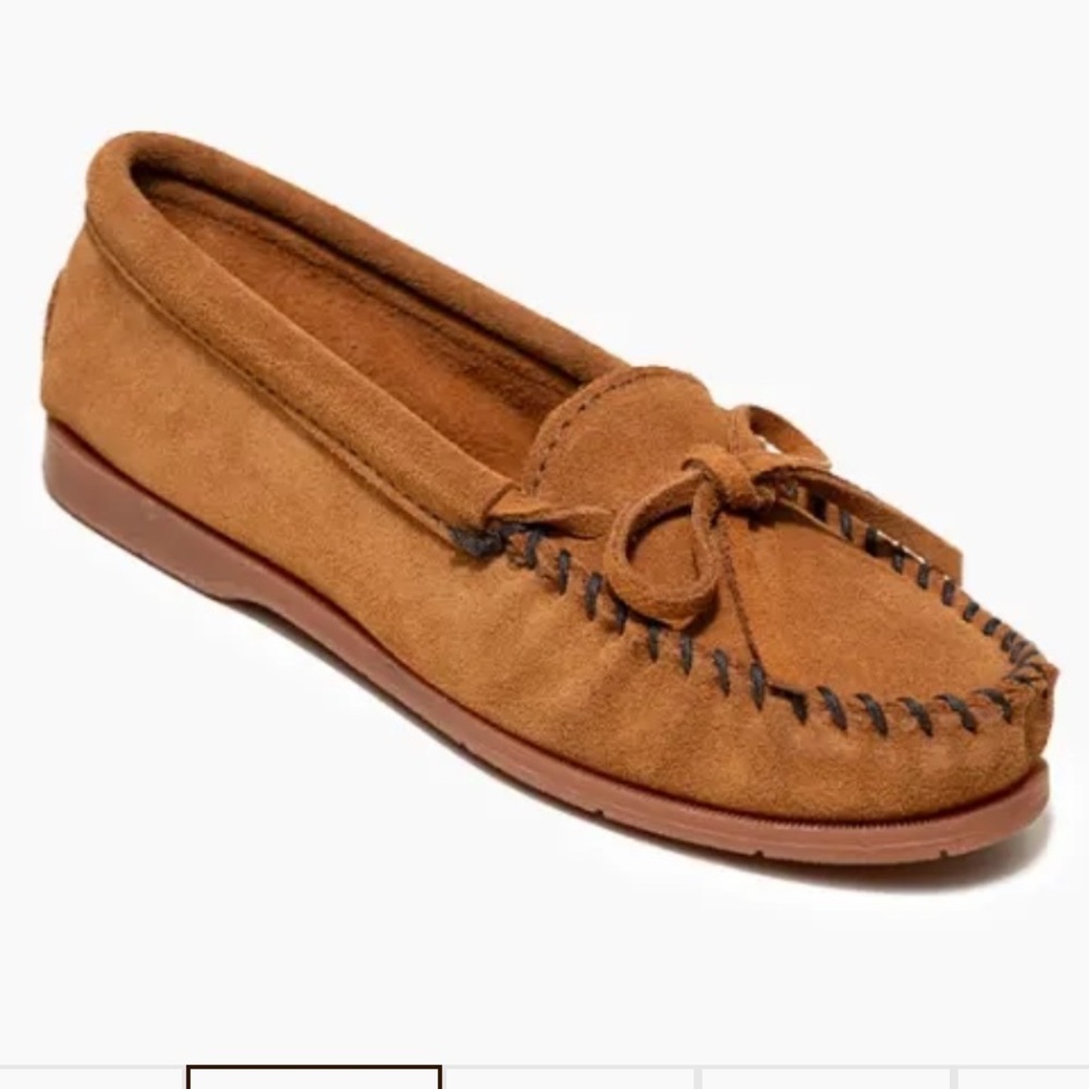 Minnetonka women’s Tie Slip On 8.5 - Picture 2 of 6